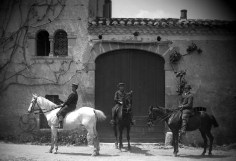 Batut-trois cavaliers à En Laure-vers 1890